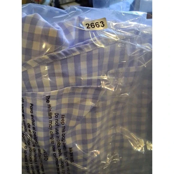 Eton Contemporary Shirt Men Size 41 16 Purple Check Long Sleeve Cotton Button Up